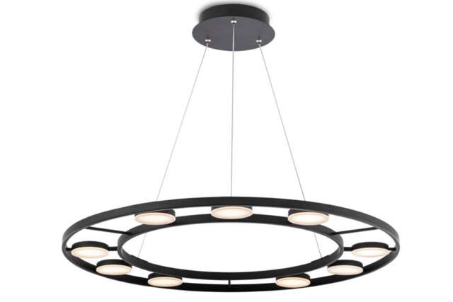 Modern Fad Integrated LED Black Pendant Ceiling Light