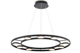 Modern Fad Integrated LED Black Pendant Ceiling Light