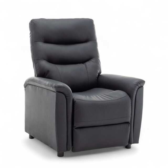 Faux Leather Black Milazzo Recliner Chair