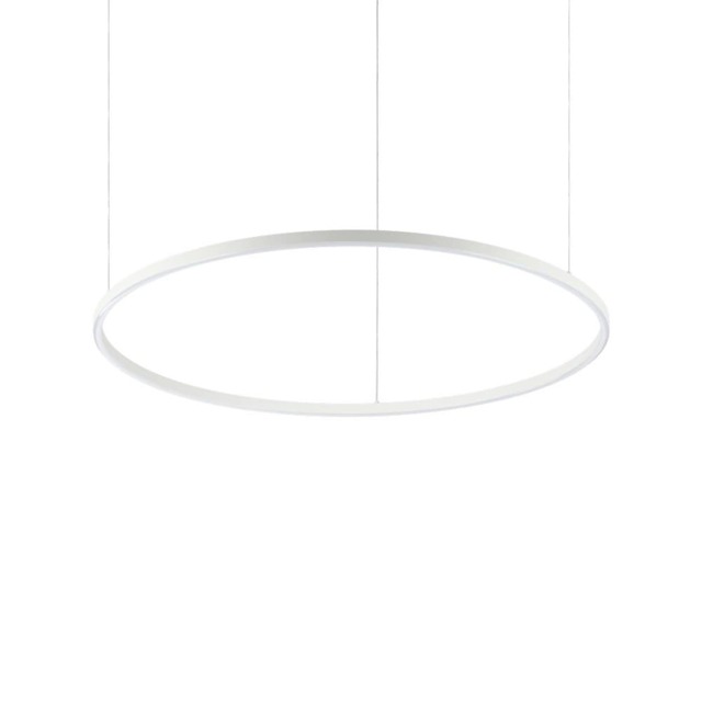 Oracle Slim 90cm Non Dim 3000K Round Integrated LED Ceiling Pendant Lamp White
