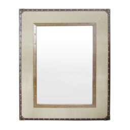 Linella Natural Linen and Cotton Mix Mirror Cream
