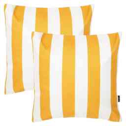 Cushion 43x43 Kyoto Fabric, Stripe, Yellow