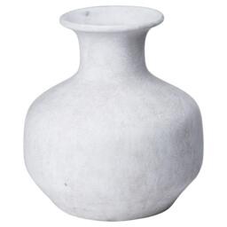 Hill Interiors Darcy Squat Vase Grey Stone 26cm x 24cm x 24cm 1