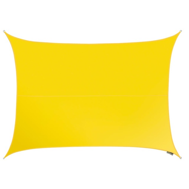 5m x 4m Rectangle Waterproof Yellow Sun Shade Sail