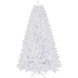 6Ft White Christmas Tree Branch Tips Xmas Bushy Pine Artificial Stand