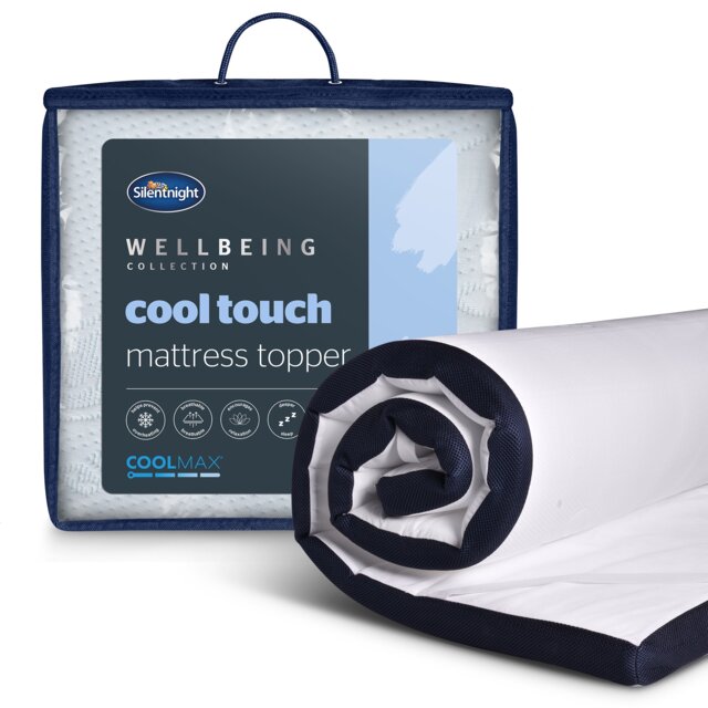 Silentnight Wellbeing Collection Cool Touch Topper, 8cm Thick, Super King White 1