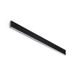 Steel Integrated LED Wall Lamp Black 3800lm 4000K Dimmable