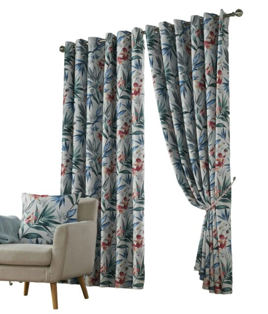 Florida Fully Lined Eyelet Curtains - Fuschia - 168x183cm