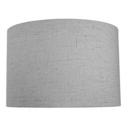 Contemporary and Sleek Grey Textured Linen Fabric Drum Lamp Shade 60w Maximum Grey Grey 1