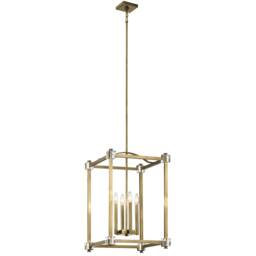 Cayden 4 Light Large Pendant Natural Brass