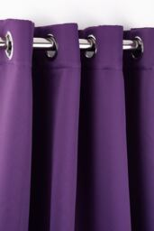 Woven Thermal Blackout Eyelet Curtains Amethyst 228cm x 228cm Purple Purple