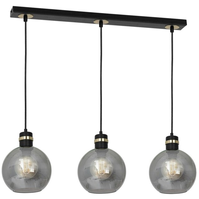 Milagro Pendant Lamp Omega Black / Gold 3XE27