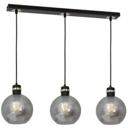 Milagro Pendant Lamp Omega Black / Gold 3XE27