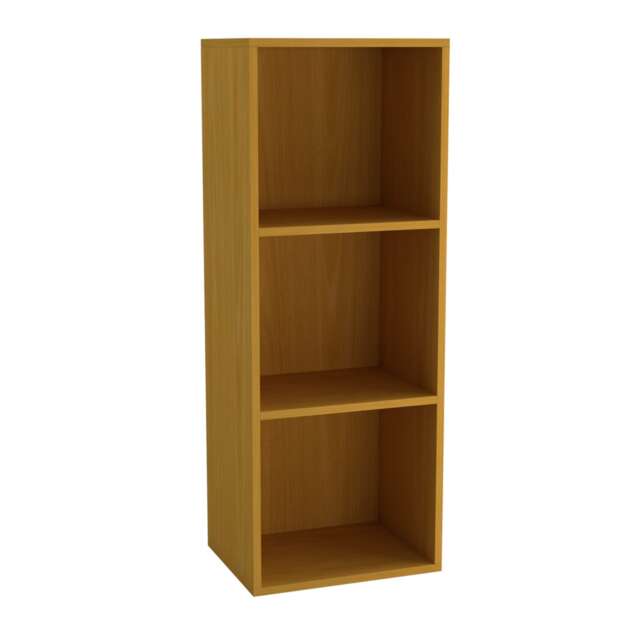 Wooden Bookcase Shelving Display Storage Shelf Unit Wood Shelves Multi Beach - 4 Shelf 1
