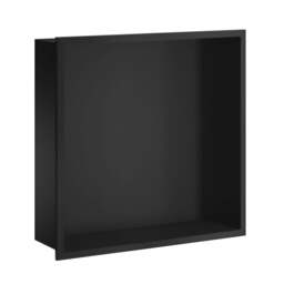 Smedbo Matt Black Stainless Steel Shower and Bathroom Wall Niche (300 x 300mm)