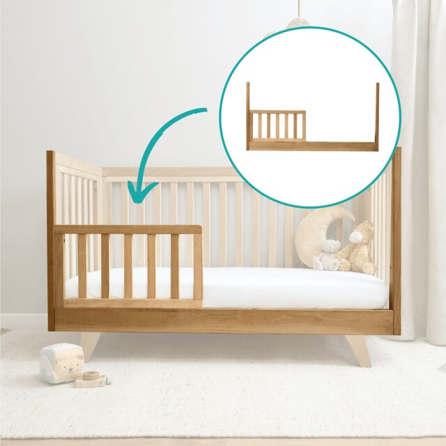 Clair de Lune Oak Cot Bed Toddler Extention Kit