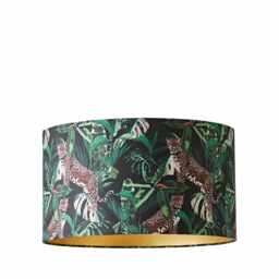 ValueLights Addalyn Green Jungle Animal Ceiling Shade and Bulb