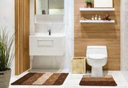 Miami Bath Mat Set in White
