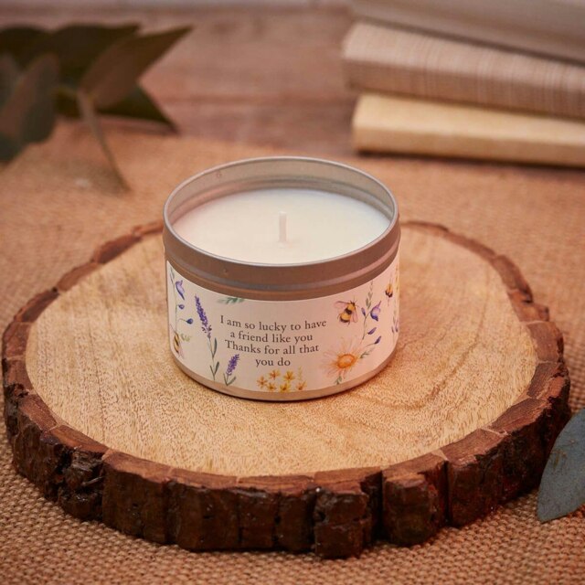 Soy Candle In Tin - Fabulous Friend Mediterranean Fig 2CN102 DE Multi