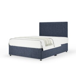 Memory Maestro Memory Foam Midnight Linen Divan Set And Valencia Headboard Super King