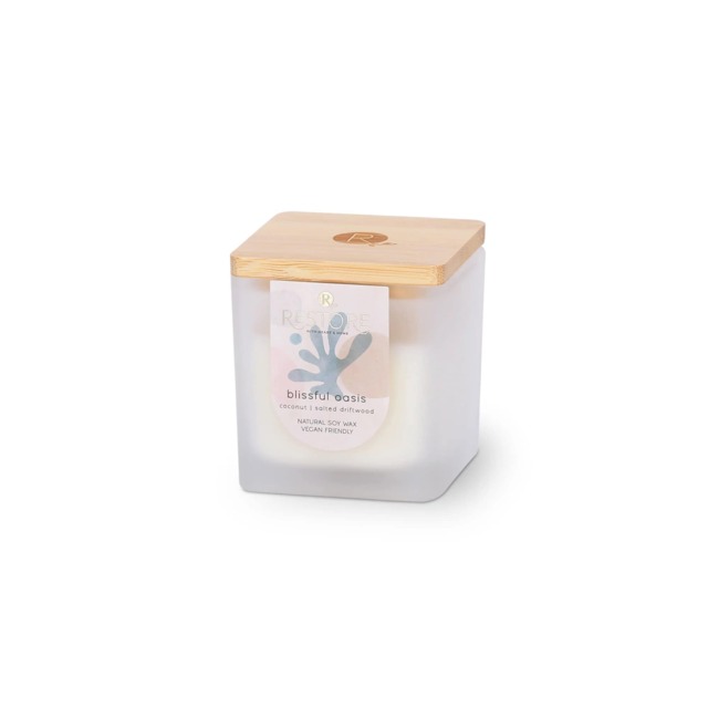 Restore Small Soy Wax Candle - Blissful Oasis
