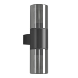 EGLO Cropani Plastic And Glass, E27 Modern Outdoor Wall Up And Down Light, Black