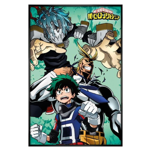 Gloss Black Framed My Hero Academia Collage Maxi Poster Multi