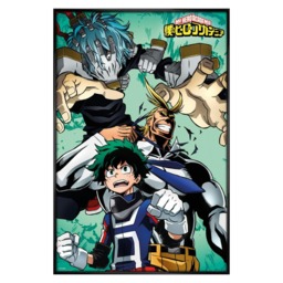 Gloss Black Framed My Hero Academia Collage Maxi Poster Multi