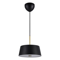 Nordlux Clasi Indoor Pendant Light Black Metal E14 Diffused - Mains Powered, IP20