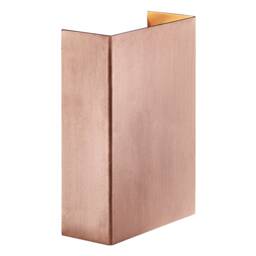Nordlux Fold Outdoor Wall Light Brown Copper Sensor Intergrated LED Coastal/Marine Safe - Mains Powered, IP54