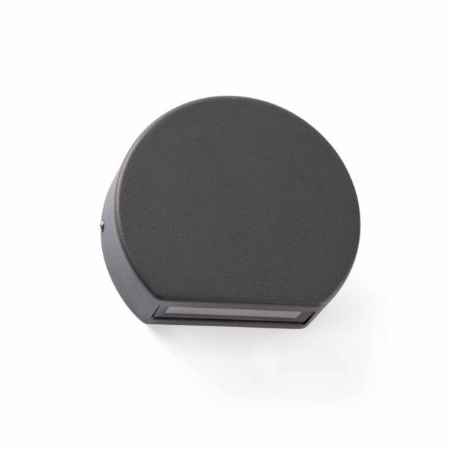 Pill LED Outdoor Wall Light Dark Grey IP54