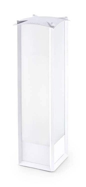 Mark 1 Light Outdoor Tall Bollard Light White IP44 - Special Offer