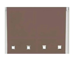 115cm Mocha Square Eyelet Edge Roller Blind Brown Brown
