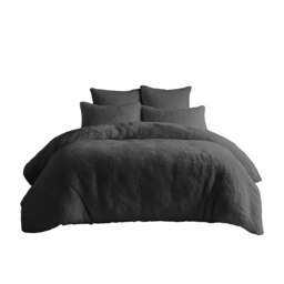 Teddy Bear Fleece Soft Cosy Duvet Cover + Pillow Case Set Grey Single