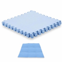 GEEZY Swimming Pool Floor Mats, Anti Slip, Protective, Blue, 9 Pieces, 50x50cm