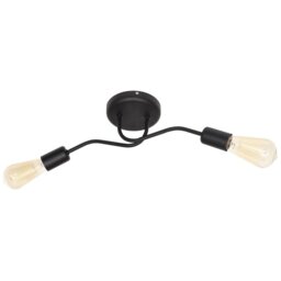 Harvard Multi Arm Semi Flush Ceiling Light Black 48cm