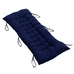 Living and Home Thick Chaise Lounge Chair Cushion 48×125cm - Dark Blue