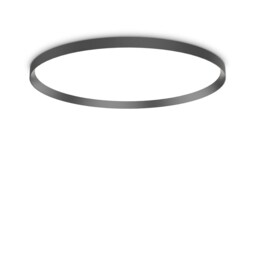 FLY 90cm Integrated LED Semi Flush Light Black, 4000K, IP40