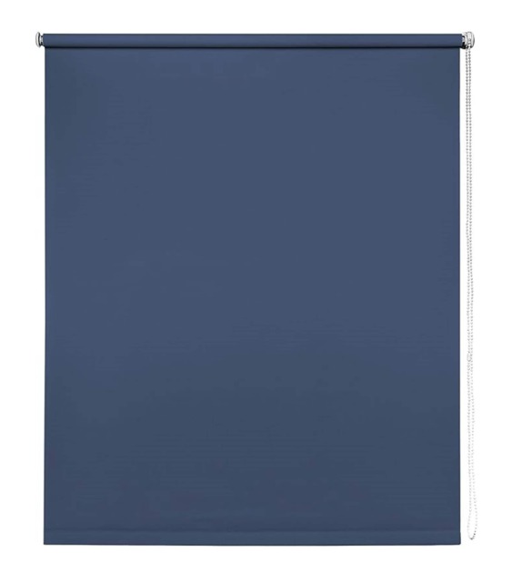 95cm Navy Trimmable Thermal Blackout Roller Blinds Grey Grey