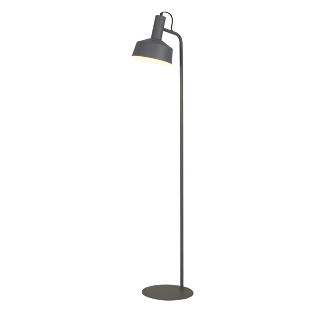 GREY METAL FLOOR LAMP