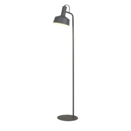 GREY METAL FLOOR LAMP