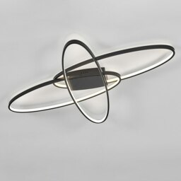 Living and Home Oval LED Semi-Flush Ceiling Light