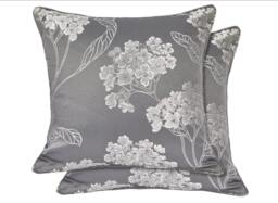 English Garden Cushion Cover Grey Grey Grey