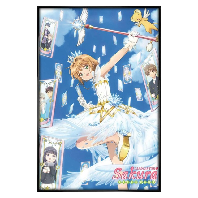 Gloss Black Framed Cardcaptor Sakura Group Maxi Poster Multi