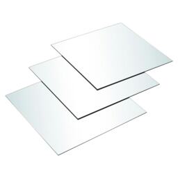 Living and Home Acrylic Adhesive Wall Mirror Tiles 3pcs - 40cm*40cm