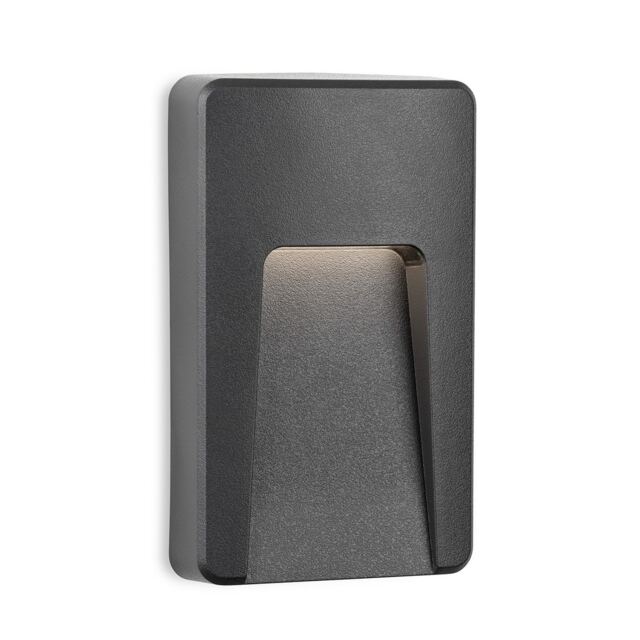 Golf Flush Resin Wall & Step Light Graphite 3w LED 100lm 4000K IP65