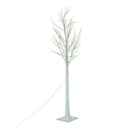 1.5m Christmas Outdoor Birch Tree with 64 Multicoloured LEDs