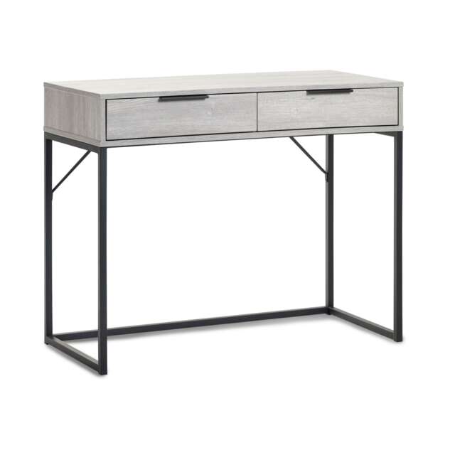 Premium Kora 2 Drawer Dressing Table Or Desk - Grey Oak