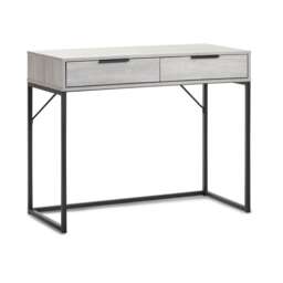 Premium Kora 2 Drawer Dressing Table Or Desk - Grey Oak