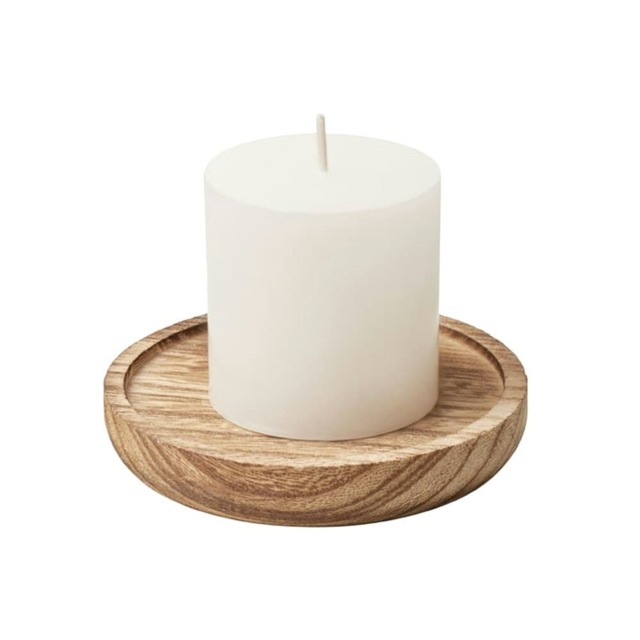 MidOcean Pentas Round Wooden Scented Candle - Wood - One Size Brown